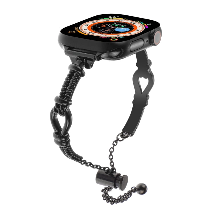 Twist Metal Bracelet Chain Watch Band, For Apple Watch SE 2022 44mm, For Apple Watch Series 7 41mm, For Apple Watch Series 7 45mm, For Apple Watch SE 40mm, For Apple Watch SE 44mm, For Apple Watch Series 6 40mm, For Apple Watch Series 6 44mm