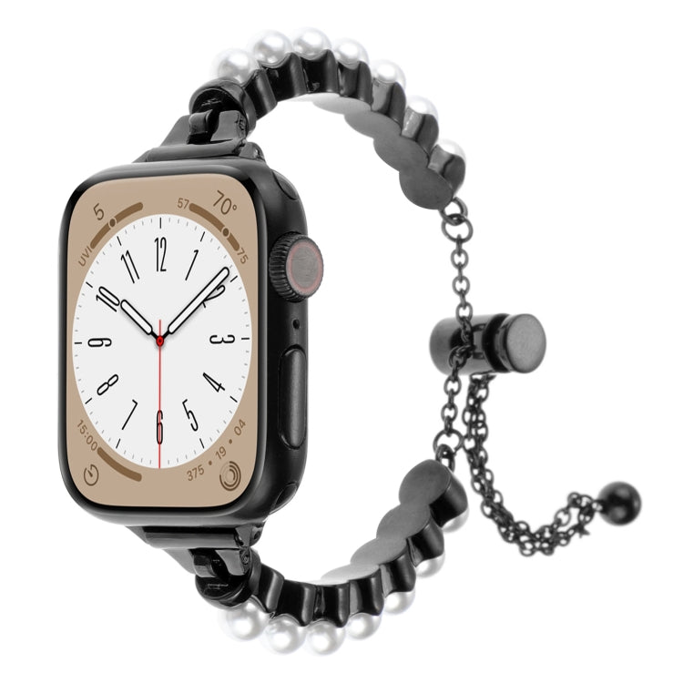 Pearl Bracelet Metal Watch Band, For Apple Watch SE 40mm, For Apple Watch SE 44mm, For Apple Watch Series 6 40mm, For Apple Watch Series 6 44mm, For Apple Watch Series 5 44mm, For Apple Watch Series 5 40mm, For Apple Watch Series 4 44mm