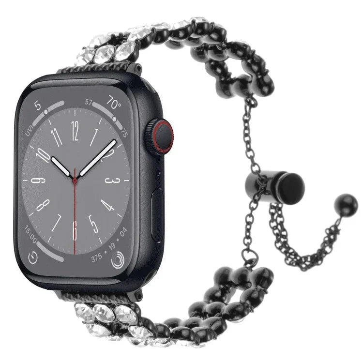 Rhinestone Metal Bracelet Watch Band, For Apple Watch SE 40mm, For Apple Watch SE 44mm, For Apple Watch Series 6 40mm, For Apple Watch Series 6 44mm, For Apple Watch Series 5 44mm, For Apple Watch Series 5 40mm, For Apple Watch Series 4 44mm
