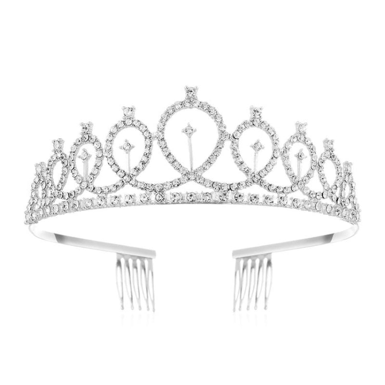 WM-02 Crystal Diamond Birthday Party Wedding Updo Crown, Color: Gold Queen Set1, Silver, Gold Queen, AB Silver Queen, Silver Queen, Rose Gold Queen, Golden Queen, Silver Girl, AB Gold Girl, Gold Girl, Rose Gold Girl, Rose Gold 21, Gold 21