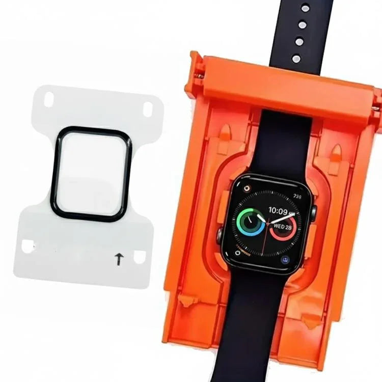 Tempered Glass Screen Protector Upgraded Auto-Align Installation Kit, For Apple Watch Series 10/11 46mm, For Apple Watch Series 10/11 42mm, For Apple Watch Series 7/8/9 45mm, For Apple Watch Series 7/8/9 41mm, For Apple Watch Series 6/5/4/SE 44mm