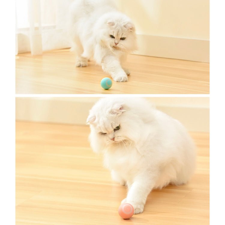 0001 Smart Gravity Teaser Cat Rolling Ball Teeth Resistant Cat Toys - Trustpick