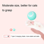 0001 Smart Gravity Teaser Cat Rolling Ball Teeth Resistant Cat Toys - Trustpick