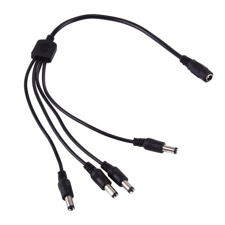 1 Female to 4 Male Plug 5.5 x 2.1mm DC Power Cable - Trustpick