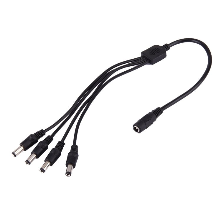 1 Female to 4 Male Plug 5.5 x 2.1mm DC Power Cable - Trustpick