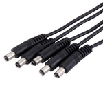 1 Female to 5 Male Plug 5.5 x 2.1mm DC Power Cable - Trustpick