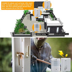 1 to 2 PIR Infrared Sensors Wireless Doorbell Alarm Detector for Home / Office - Trustpick