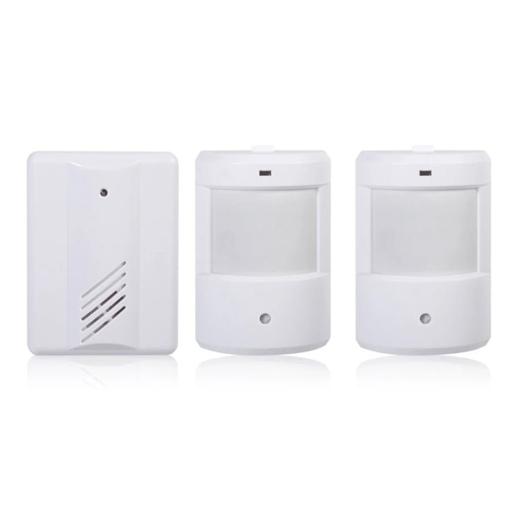 1 to 2 PIR Infrared Sensors Wireless Doorbell Alarm Detector for Home / Office - Trustpick