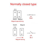 10 PCS Embedded NC Model Door Magnetic Sensor Switch - Trustpick