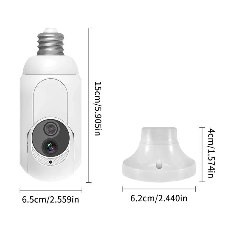 1080P Bulb Type WiFi Surveillance Camera Support Night Vision & Two - way Intercom & Motion Detection - Trustpick