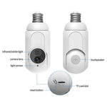 1080P Bulb Type WiFi Surveillance Camera Support Night Vision & Two - way Intercom & Motion Detection - Trustpick