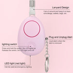 120dB Key Anti - lost Alarm Anti - wolf Alarm with LED Light - Trustpick