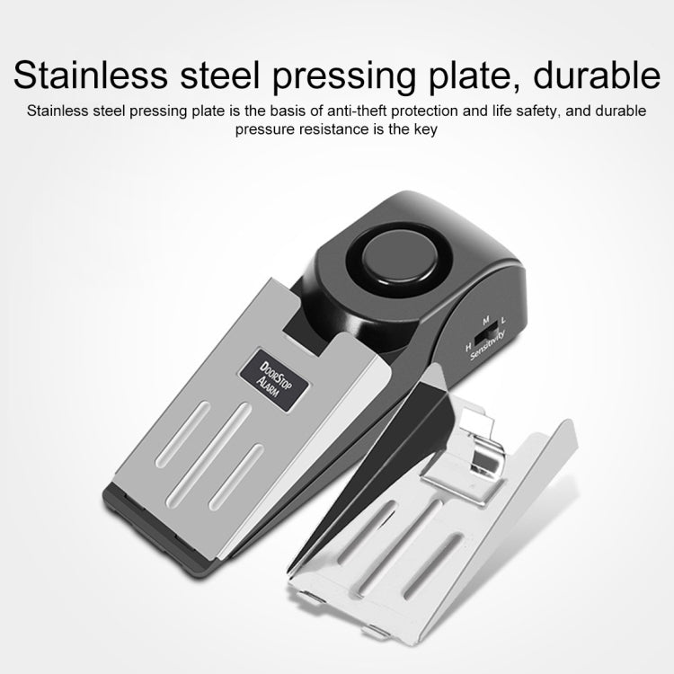 120dB Wedge Shape Door Stop Alarm Home Security Thief Prevention Device - Trustpick