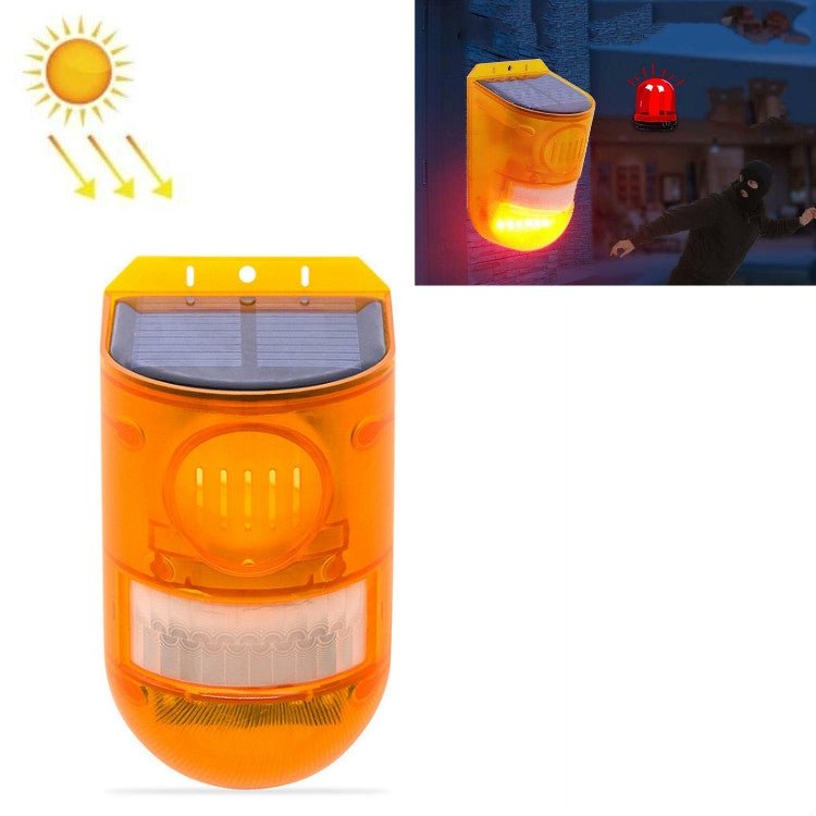 129dB Solar Alarm Light Human Body Induction Remote Control Alarm Farm Anti - theft Drive Object Sound and Light Alarm Light - Trustpick