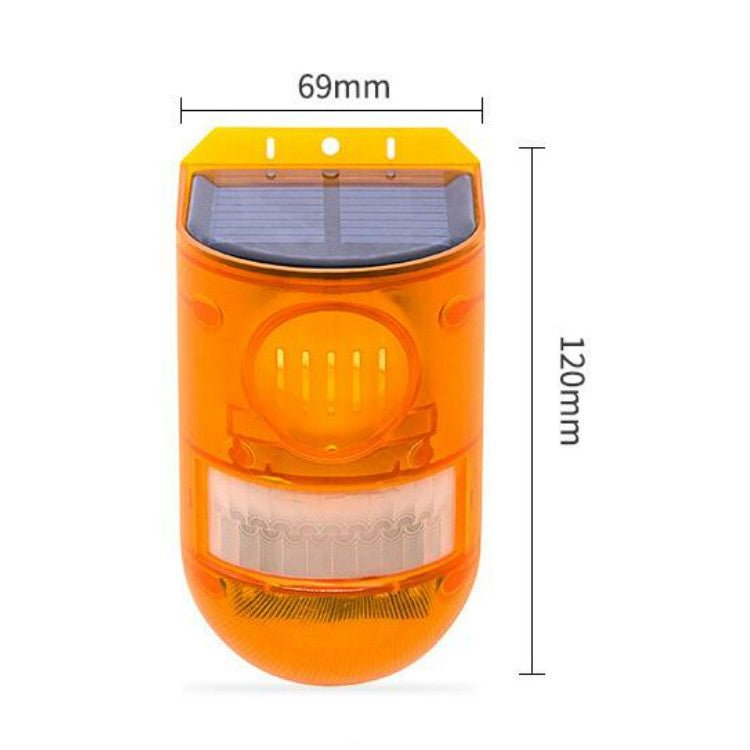129dB Solar Alarm Light Human Body Induction Remote Control Alarm Farm Anti - theft Drive Object Sound and Light Alarm Light - Trustpick