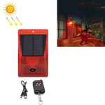 129dB Solar Alarm Light Human Body Induction Remote Control Alarm Farm Anti - theft Drive Object Sound and Light Alarm Light - Trustpick