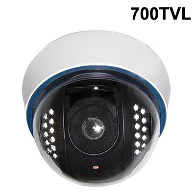 1/3 SONY Color 520TVL Dome CCD Camera, IR Distance: 15m - Trustpick