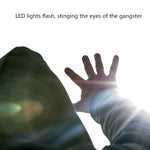 130dB IP44 Waterproof Rechargeable Anti - wolf Alarm Flashlight Intelligent Personal Alarm, English Packaging - Trustpick