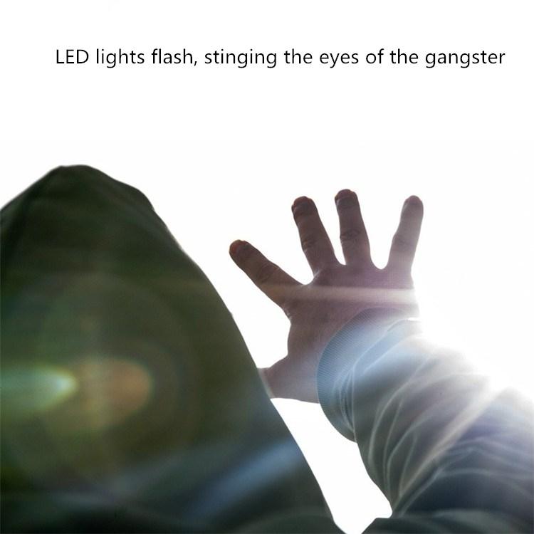 130dB IP44 Waterproof Rechargeable Anti - wolf Alarm Flashlight Intelligent Personal Alarm, English Packaging - Trustpick