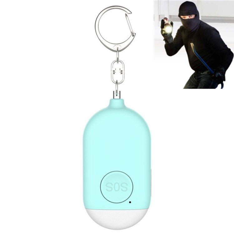 130dB IP44 Waterproof Rechargeable Anti - wolf Alarm Flashlight Intelligent Personal Alarm, English Packaging - Trustpick