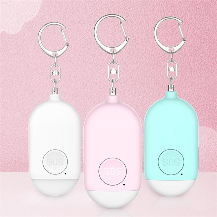 130dB IP44 Waterproof Rechargeable Anti - wolf Alarm Flashlight Intelligent Personal Alarm, English Packaging - Trustpick