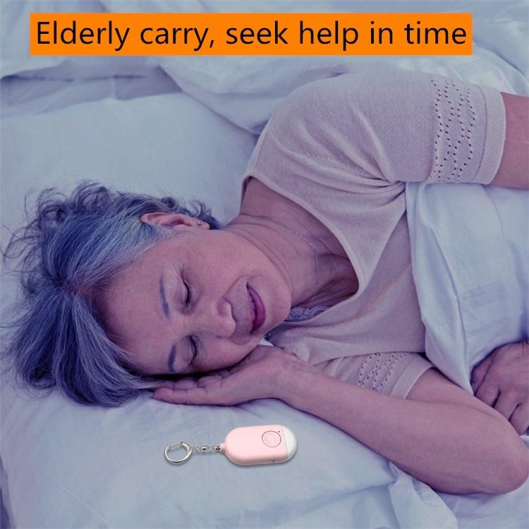 130dB IP44 Waterproof Rechargeable Anti - wolf Alarm Flashlight Intelligent Personal Alarm, English Packaging - Trustpick