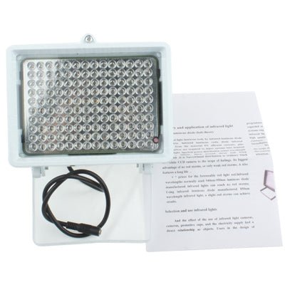 140 LED Auxiliary Light for CCD Camera, IR Distance: 150m (ZT - 140LF) , Size: 11x17x12.5cm - Trustpick