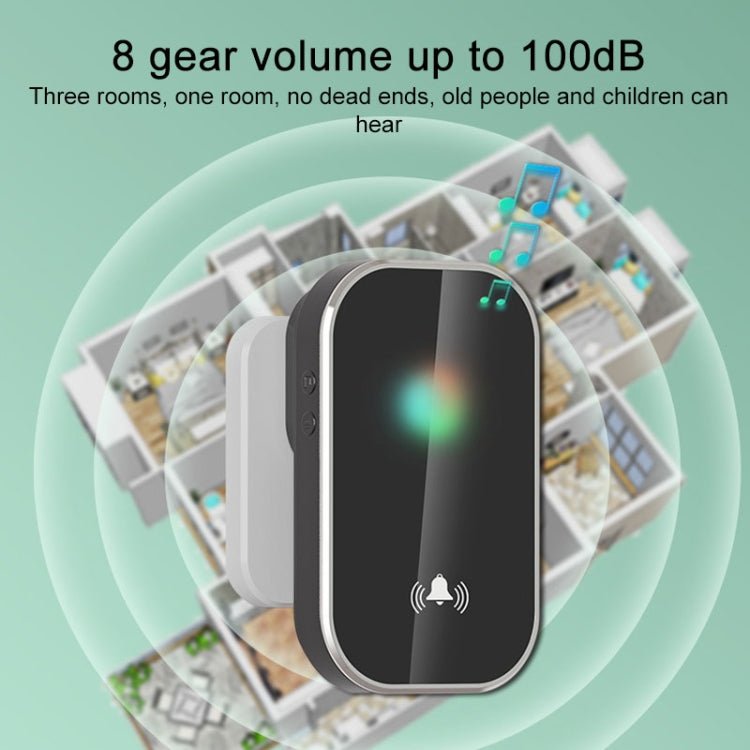 2 in 1 Waterproof Long Distance Remote Control Wireless Doorbell - Trustpick