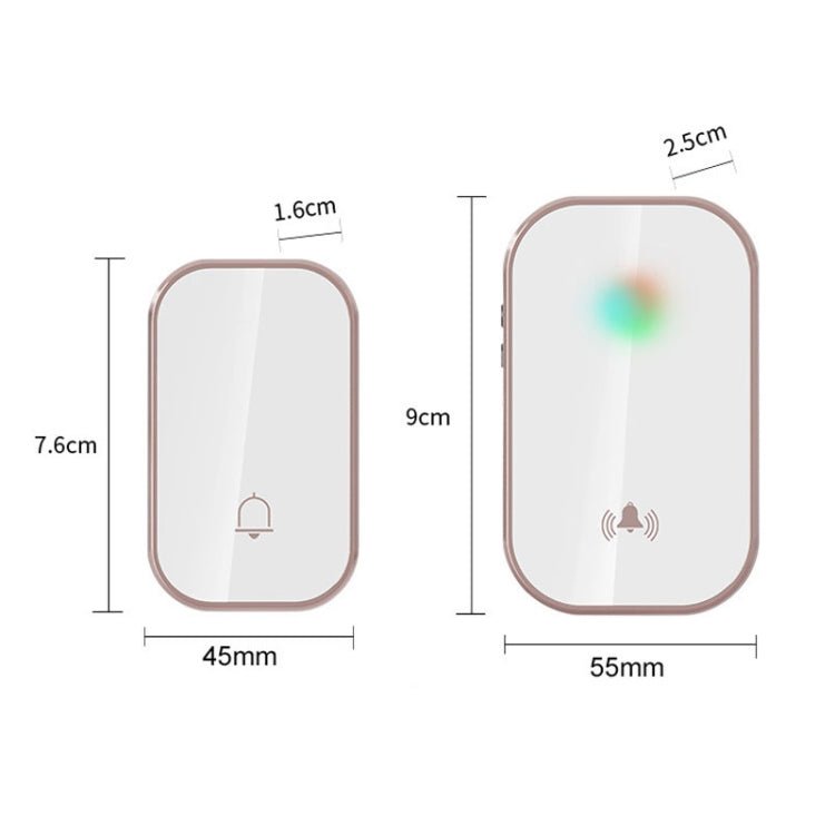 2 in 1 Waterproof Long Distance Remote Control Wireless Doorbell - Trustpick