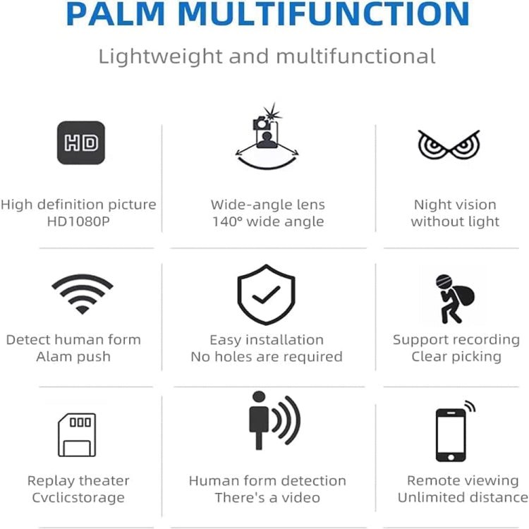 2 Million Pixel HD Home Smart WIFI Remote Mini 1080P Surveillance Camera - Trustpick