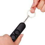 2 PCS 120dB Self Defense Anti - rape Device Dual Speakers Loud Alarm Safety Personal Security Keychain, Random Color Delivery - Trustpick