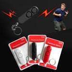 2 PCS 120dB Self Defense Anti - rape Device Dual Speakers Loud Alarm Safety Personal Security Keychain, Random Color Delivery - Trustpick