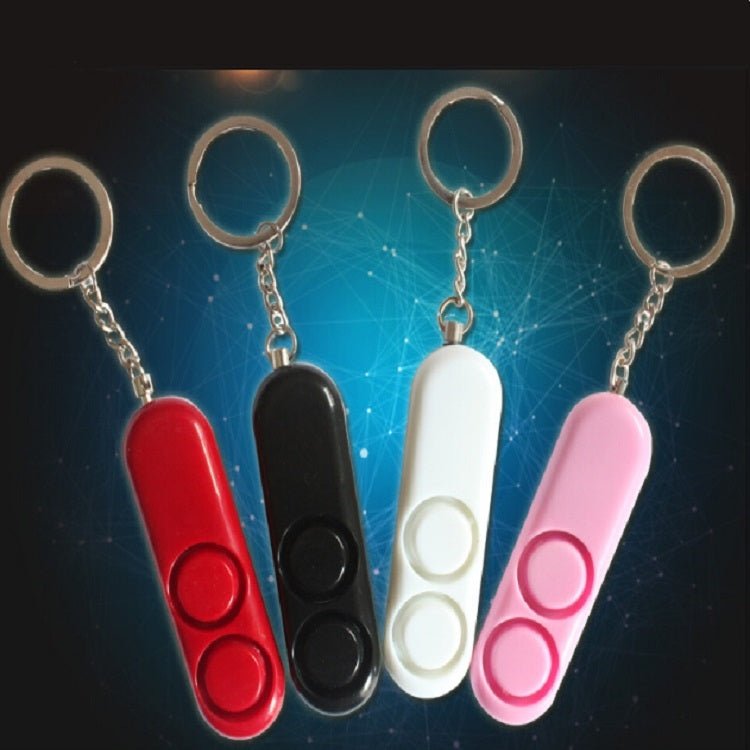 2 PCS 120dB Self Defense Anti - rape Device Dual Speakers Loud Alarm Safety Personal Security Keychain, Random Color Delivery - Trustpick