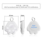 2 PCS HYC - 09 Dog Paw Bluetooth Anti - Lost Device Pet Tracking Locator Keychain Smart Search Two - Way Alarm - Trustpick