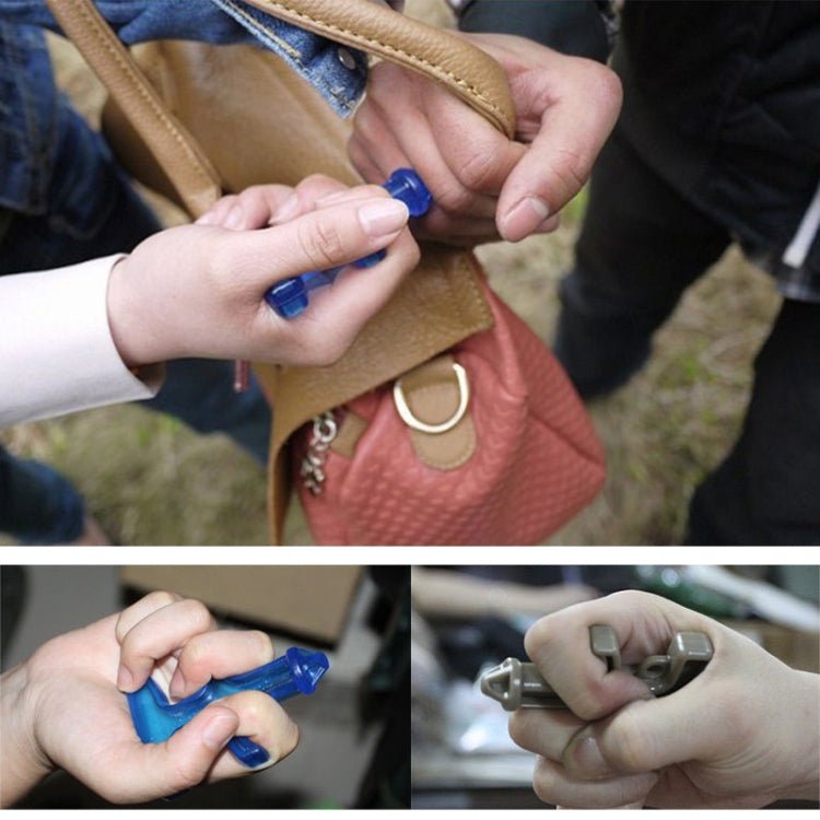 2 PCS Outdoor Emergency Strong Self - defense Personal Protection Tactical Security Tool Women Finger Stinger Drill - Trustpick