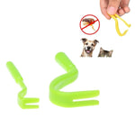 2 PCS Pet Catcher Flea Clipper Animal Deworming Pull Hard Tick Extractor Cats and Dogs Lice Scavenging Flea Hook - Trustpick