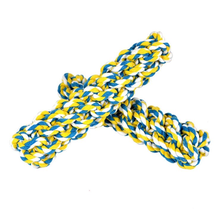 2 PCS Pet Toy Handmade Twist - like Dog Molar Cotton Rope Toy - Trustpick