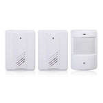 2 to 1 PIR Infrared Sensors Wireless Doorbell Alarm Detector for Home / Office - Trustpick