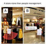 2 to 1 PIR Infrared Sensors Wireless Doorbell Alarm Detector for Home / Office - Trustpick