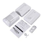 2 to 1 PIR Infrared Sensors Wireless Doorbell Alarm Detector for Home / Office - Trustpick