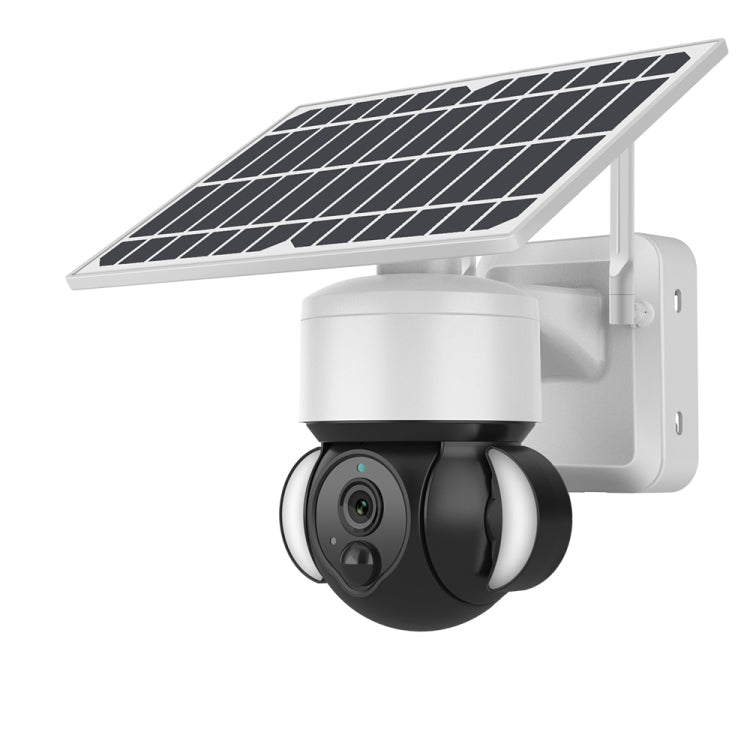 2.4G Wifi Solar Battery Powered? Floodlight PTZ? Camera with PIR Human Detection - Trustpick