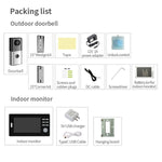 2.4G Wireless Video Doorbell 720P Support Night Vision & Talk & Monitor - Trustpick