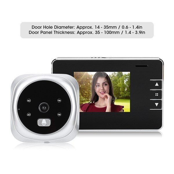 2.8Y 2.8 inch Screen 0.3MP Security Camera Peephole Viewer Digital Peephole Door Bell - Trustpick