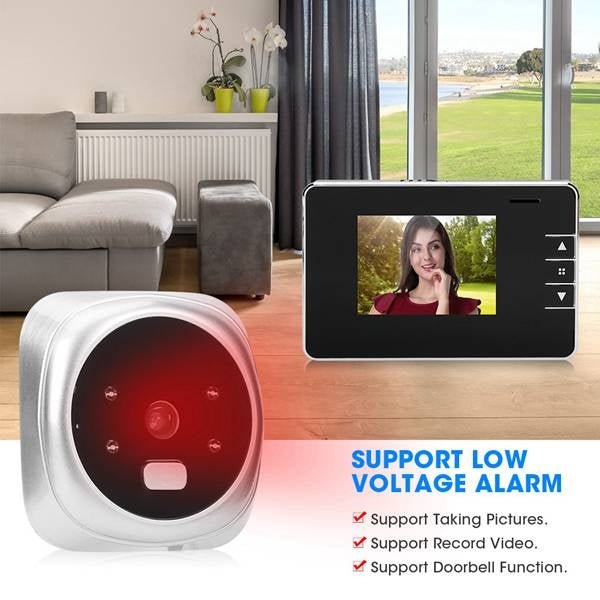 2.8Y 2.8 inch Screen 0.3MP Security Camera Peephole Viewer Digital Peephole Door Bell - Trustpick