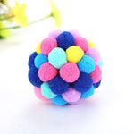 3 PCS Colorful Handmade Bells Cat Bouncy Ball Pet Toy - Trustpick
