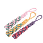 3 PCS Pet Hand - pulled Chewing Toy Dog Molar Cotton Rope, Color Random Delivery - Trustpick
