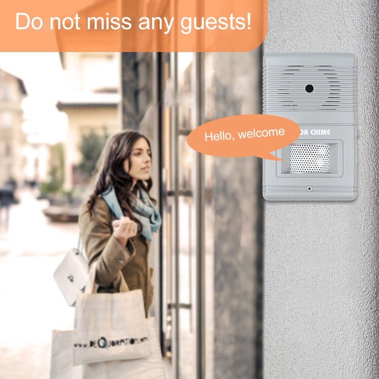 300D Wireless Visitor Alarm Entry Alert Door Chime - Trustpick