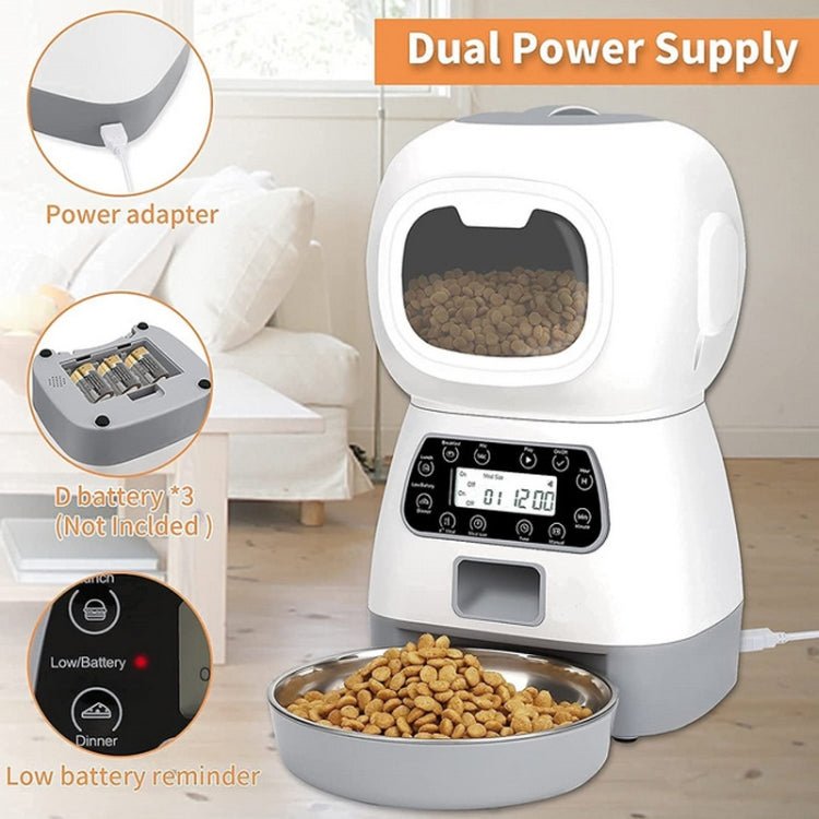 3.5L Elf Pet Feeder Automatic Feeder - Trustpick