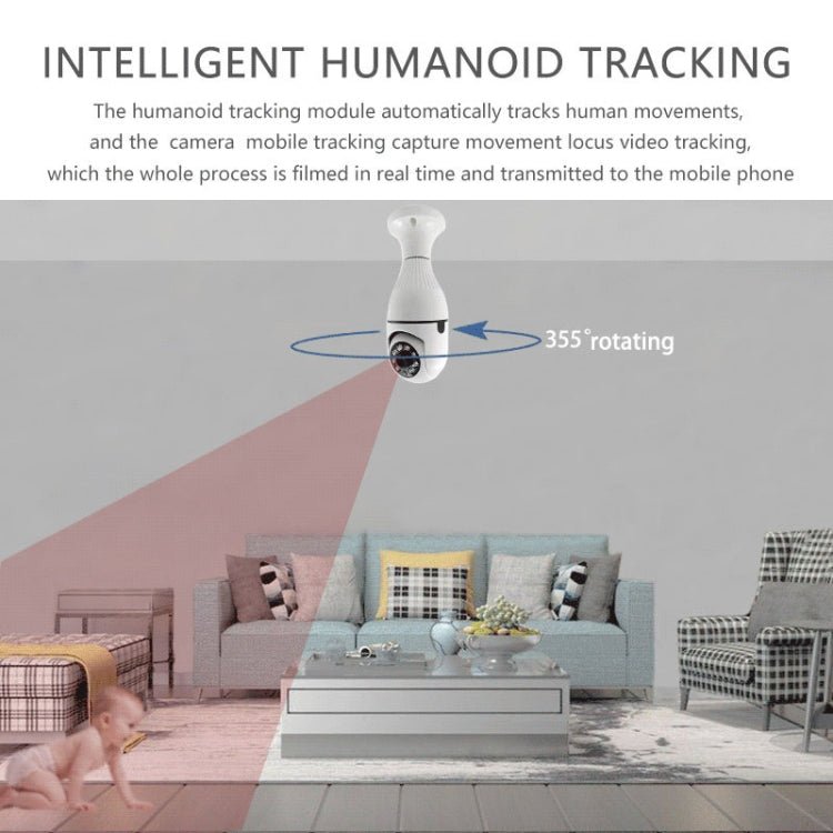 360 Degree 3MP HD Smart WiFi Bulb Camera - Trustpick