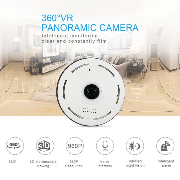360EyeS EC10 - I6 360 Degree HD Network Panoramic Camera with TF Card Slot ,Support Mobile Phones Control - Trustpick
